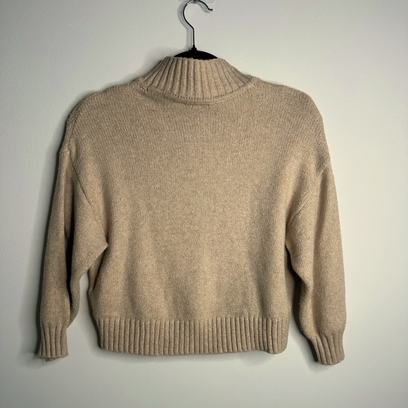 Girls Cream Sweater - Picture 2 of 4